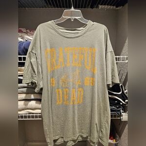 baggy, band tee, greatful dead